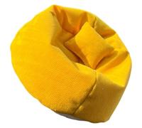 ZEPFJHE Adorable Doll Sized Sofa Set Premium Fabric 15-17cm Collectible Display Piece Creative Room Decors Soft Cotton Miniature Couch for Dollhouses