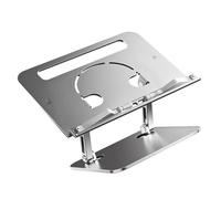 ZEPFJHE Aluminum Desktop Laptop Stand Adjustable Ergonomic Foldable Risers For 10 17inch Notebook Portable Silver Lightweight Laptop Stand