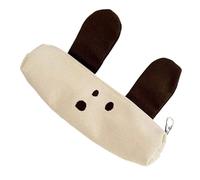 ZEPFJHE Animal Dog Pencil Case Light Weight Canvas Pen Pouches Portable Organizers Travel Makeup Bag for Women Girl Student Animal Case