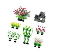 ZEPFJHE Aquarium Landscape Grass Aquariums Decorations Art Terrarium Habitat Ornaments Photo Props Fish Tanks Ornaments