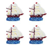 ZEPFJHE Aquariums Handicrafts Artificial Stone Sail Boats Plant Decorations Fish Tanks Supplies Sea Art Decorations Quick Setup Aquarium Decors