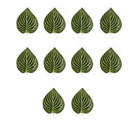 ZEPFJHE Artificial Leaves Decorative Plant With Suction Cup Colorful Leaf Decors For Fish Tanks Ornaments Plant For Terrarium Aquarium Decorations Large Small