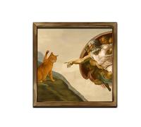 ZEPFJHE Artistic Cats Themed Decorative Panel Wood Great Whimsical Wooden Wall Art Fun Home Decoration for Room Wood Decoration