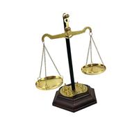 ZEPFJHE Artistic Metal Weighing Scale Decoration Ornament Antique Balance Statue For Home And Lawyer Office Desktop Shelf Justice Decoration