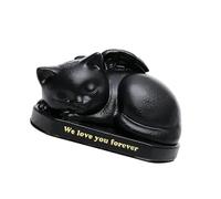 ZEPFJHE Artistic Resins Pet Memorial Urn Heartwarming Pet Ashes Container Animal Figurine Room Decoration Bereavement Gift Artistic Resins Memorial Urn