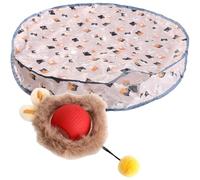 ZEPFJHE Automatic Moving Ball Cats Toy Set With Double Layer Covers Washable Mats For Pet Safely Hide And Seeks Cats Game