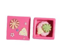 ZEPFJHE Back Shell Decorative Accessory Case Cake Box Model Ornament Charm Resin Desserts Ornament Unique Case Enhancements