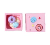 ZEPFJHE Back Shell Decorative Accessory Case Cake Box Model Ornament Charm Resin Desserts Ornament Unique Case Enhancements