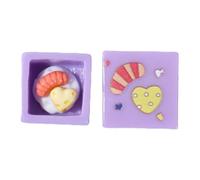 ZEPFJHE Back Shell Decorative Accessory Case Cake Box Model Ornament Charm Resin Desserts Ornament Unique Case Enhancements