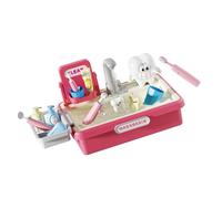 ZEPFJHE Bathroom Sink Toy Playset with Toothbrush Pieces, A