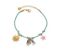 ZEPFJHE Beaded Anklet With Silver Charm Adjustable Thread Design For Women's Casual Accessories Trendy Layering For Outfit Styling