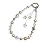 ZEPFJHE Beaded Phone Lanyard Fashion Charm Strap Multiple Use Accessories For Keychain Smartphone Decoration Everyday Use Multifunctional Wrist Strap