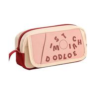 ZEPFJHE Big Capacity Pencil Case Portable Travel Pencils Pouches with Multiple Compartments Pen Organiser for School Supplies Portable Handle Pencil Case for Commuting