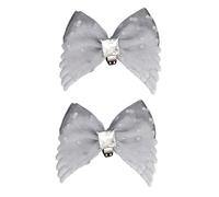 ZEPFJHE Bowknot Wing Shape Shoe Charm Rhinestones Bowknot Clip On Charm Buckles Women Footwear Decoration Accessories Jewelry