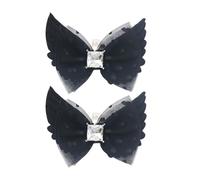 ZEPFJHE Bowknot Wing Shape Shoe Charm Rhinestones Bowknot Clip On Charm Buckles Women Footwear Decoration Accessories Jewelry