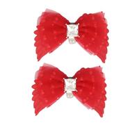 ZEPFJHE Bowknot Wing Shape Shoe Charm Rhinestones Bowknot Clip On Charm Buckles Women Footwear Decoration Accessories Jewelry