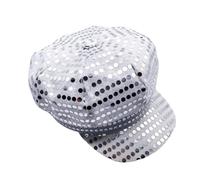ZEPFJHE Breathable Eight-Sided Hat For Theatrical Performances Costume Parties Glossy Metallic Finish Lightweight Travel-Friendly Glitters Headwear For Stage Shows