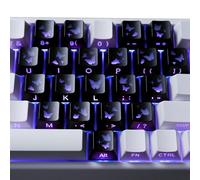 ZEPFJHE Butterfly Love Themed 21 Transparents PC Keycaps Original Height for Unique Aesthetics and Keyboard Original Height Keycaps
