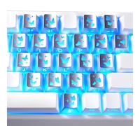 ZEPFJHE Butterfly Love Themed 21 Transparents PC Keycaps Original Height for Unique Aesthetics and Keyboard Original Height Keycaps