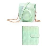 ZEPFJHE Camera Bag with Photo Album for Mini12 Camera Case Travel Friendly Pouches Shoulder Bags Crossbody Bag for Travel