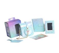 ZEPFJHE Camera Case for Camera,PU Leather Bag with Adjustable Shoulder Strap Photo Album Frame Stickers Protective PU Bag