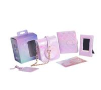 ZEPFJHE Camera Case for Camera,PU Leather Bag with Adjustable Shoulder Strap Photo Album Frame Stickers Protective PU Bag