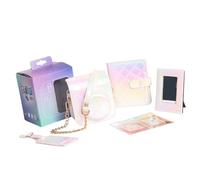 ZEPFJHE Camera Case for Camera,PU Leather Bag with Adjustable Shoulder Strap Photo Album Frame Stickers Protective PU Bag