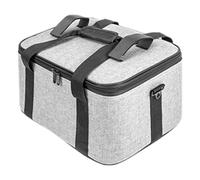 ZEPFJHE Canvas Photography Light Carrying Case Storage Bag Organiser Container with Removeable Dividers and Shoulder Strap