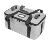 ZEPFJHE Canvas Photography Light Carrying Case Storage Bag Organiser Container with Removeable Dividers and Shoulder Strap