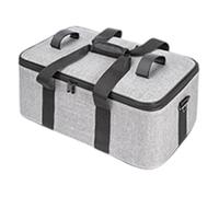 ZEPFJHE Canvas Photography Light Carrying Case Storage Bag Organiser Container with Removeable Dividers and Shoulder Strap