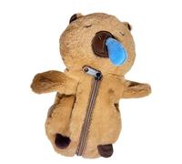 ZEPFJHE Cartoon Animal Pen Bag Large Capacity Pencil Pouches Lovely Plush Pencil Case Animal Makeup Bag Back to School Supplies