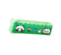 ZEPFJHE Cartoon Panda Pencil Case Large Capacity PU Pencil Case Portable Pen Organizers for Student Women Travel Makeup Bag Panda