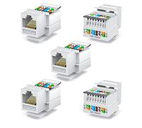 ZEPFJHE CAT6 Module Panel UTP Tool-Free RJ45 Connector Cable Adapter for Hot Computer Outlet Adapter Keystone