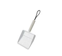 ZEPFJHE Cats Litter Scooper With Shovel Handle Metal Scoops Hollow Poop Sifter Ergonomic Stainless Steel Handle Pet Waste Scoops
