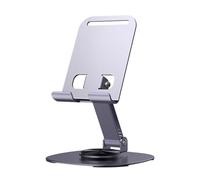 ZEPFJHE Cellphone Dock Foldable Tabletop Phone Cradle Holder Angles Height Adjustable Phone Tablet Stand Rotating Adjustable Angle Holder