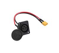ZEPFJHE Charging Port Assembly Light Weight 3 Pin Female Plug Charging Socket Electric Scooter Power Input Ports Easy To Use Electric Scooter Accessories