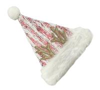 ZEPFJHE Christmas Party Santa Hat With Deer Horn All Age Pointed Caps Family Gathering Warm Santa Hat Festival Theme Headpiece All Ages Christmas Accessory