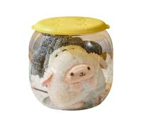 ZEPFJHE Clear See Through Storage Container That Doubles As a Seat for Easy Access to Items Living Room and Bedroom Transparent Storage Container Seat Combo