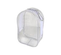 ZEPFJHE Clear View Cotton Plush Organizers Bag Friendly PVC Clear Hanging Storage Bag Portable Display Case For Women Transparent Cotton Doll Organizer