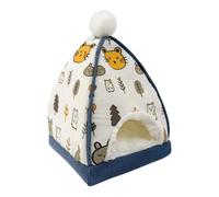 ZEPFJHE Comfortable Small Animal Bed With Removable Pee Pad Soft Fleece Comfortable House For Ghana Swine Search Animal Dwarf Lagomorph Spiny Winter Warm Bed