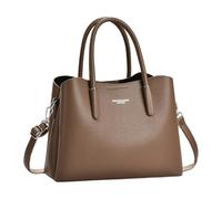ZEPFJHE Contemporary Structured Womens Work Bag Practical Shoulder Handbag PU Leather Crossbody with Pocket Women ' s Shoulder
