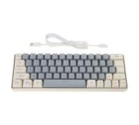 ZEPFJHE Corded Gaming Keyboard For PC Gamers LED Backlits Mechanical 63 Desktop Computer For Gaming USB Corded Thin Film Keyboard