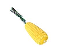 ZEPFJHE Corn Design Dog Toy Teeth Cleaning Chewable Stress Reduce Interaction Training Squeaky For Puppies And Adult Chew