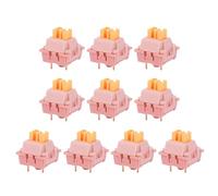 ZEPFJHE Cream Yellow Peach Silents Line Switches Pre Lubed Tactiles 3Pin Paragraph Axises For Mechanical Keyboards
