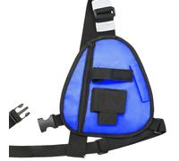 ZEPFJHE Crossbody Chest Bag Triangle Utility with Oxford Cloth Body and Front Pocket for Daily Essentials Utility Chest Pack Triangular Crossbody Carry Bag Oxford Cloth Front Pocket Zipper Travel