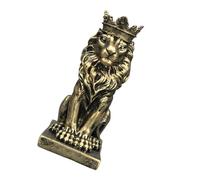 ZEPFJHE Crowned Animal Resin Sculpture Table Top Accent Piece 14.5cm For Wine Cabinet And Decorative Display Animal Figurine