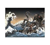 ZEPFJHE Cultural Themed Wall Hanging Tapestry Polyester Japnese Waved Decorative Backdrop for Interior Styling Enthusiasts Japanese Tapestry Wall Decors