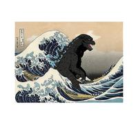 ZEPFJHE Cultural Themed Wall Hanging Tapestry Polyester Japnese Waved Decorative Backdrop for Interior Styling Enthusiasts Japanese Tapestry Wall Decors