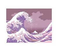 ZEPFJHE Cultural Themed Wall Hanging Tapestry Polyester Japnese Waved Decorative Backdrop for Interior Styling Enthusiasts Japanese Tapestry Wall Decors