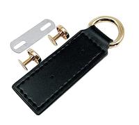 ZEPFJHE D Buckle PU Leather Buckle Accessories D Rings Shape Clips Multi-Purpose Loop Clasp Accessories Loop Clasp